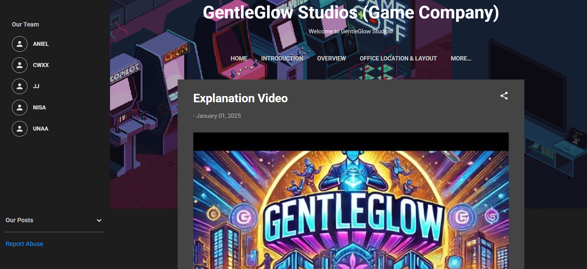 GentleGlow Studio Blogger Main Page