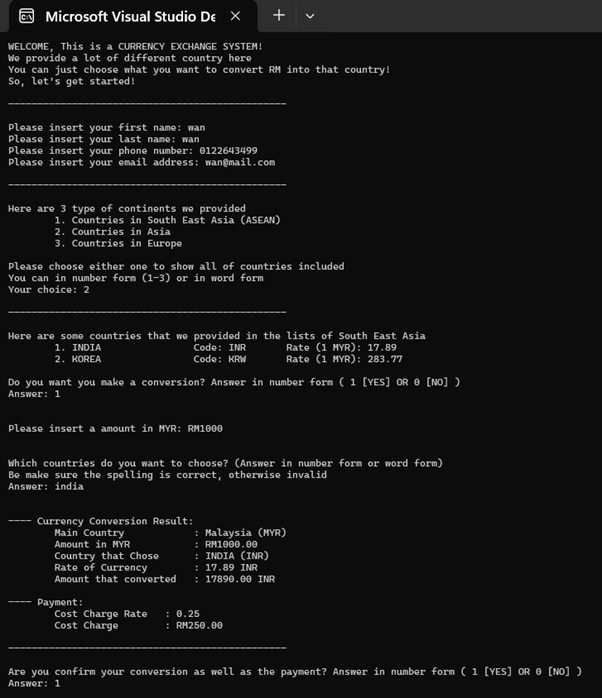 Valid Version of the Output 1