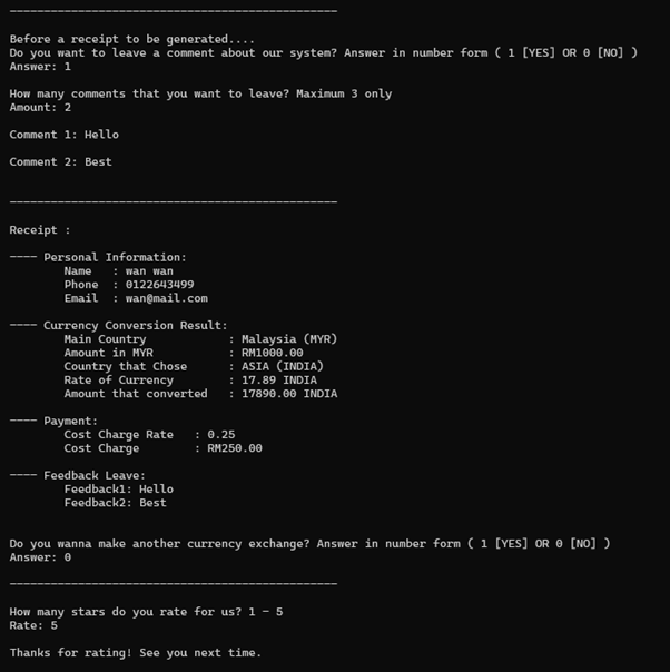 Valid Version of the Output 1